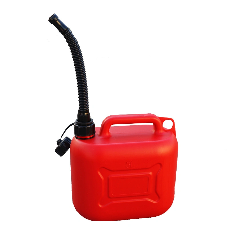 5/10/20L Red Environmental Protection Thickened with Scale Explosion-Proof Anti-Static Plastic Oil Jerry Can